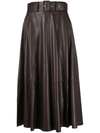 ARMA PLEATED MIDI-LENGTH SKIRT