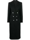 AMEN PEARL-BUTTON DOUBLE-BREASTED COAT