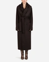DOLCE & GABBANA BELTED CASHMERE dressing gown COAT