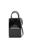 BALENCIAGA BALENCIAGA SHOPPING PHONE BAG LOGO