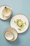 Gather By Anthropologie Ilana Matte Dinner Plates, Set Of 4 In Beige