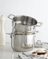 ALL-CLAD STAINLESS STEEL 6 QT. COVERED MULTI-POT WITH PASTA INSERT