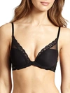 Natori Feathers Nursing Plunge Contour Underwire Bra 730023m In Purple Navy
