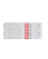 Enchante Home Unique 2-pc. Turkish Cotton Bath Towel Set Bedding In Orange