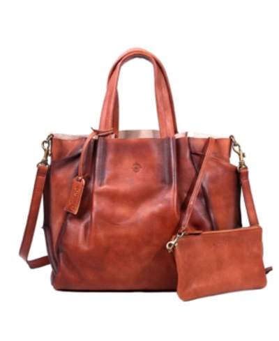 Old Trend Women's Genuine Leather Sprout Land Tote Bag In Cognac Ombre