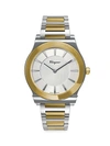 FERRAGAMO TWO-TONE STAINLESS STEEL WATCH,0400011680360