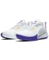 Nike Men's Mamba Fury Basketball Sneakers From Finish Line In White, Light Sky Gray