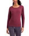 32 DEGREES BASE LAYER SCOOP-NECK TOP