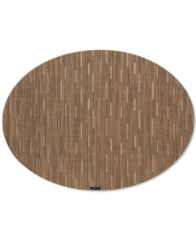 Chilewich Bamboo Oval Placemat In Camel