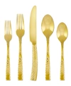 HAMPTON FORGE ARGENT ORFEVRES HAMPTON FORGE PARIS HAMMERED GOLD 20-PC. FLATWARE SET, SERVICE FOR 4