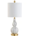 Jonathan Y Anya Mini Glass Led Table Lamp In Clchrome