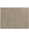 Chilewich Square Basketweave Woven 13" X 14" Vinyl Placemat In Gilded