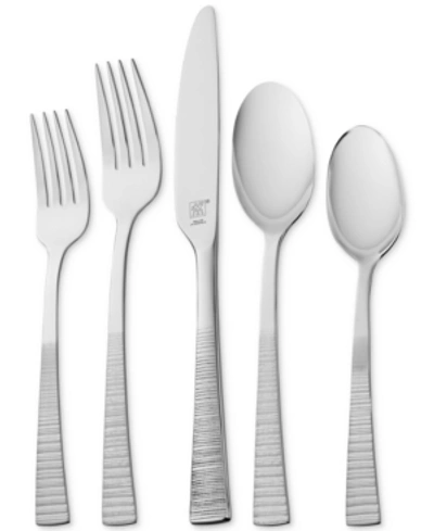 J.a. Henckels International Madison Square 65-pc. 18/10 Stainless Steel Flatware Set, Service For 12 In Silver
