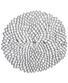 Chilewich Pressed Dahlia Placemat In Silver
