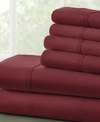 IENJOY HOME SOLIDS IN STYLE BY THE HOME COLLECTION 6 PIECE BED SHEET SET, FULL