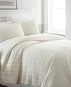 Ienjoy Home Ultra Soft Square Pattern Quilted Coverlet Set, King In Ivory