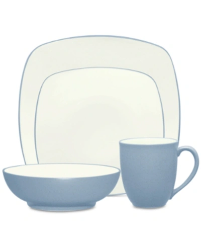 Noritake Colorwave Square 4 Piece Place Setting In Ice