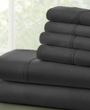 Ienjoy Home Solids In Style 4-pc. Sheet Set, Twin In Black