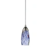 Elk Lighting Milan Collection Starburst Blue 1 Lt Pend In Silver