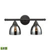 Elk Lighting Luminese 3-light Semi-flush In Satin Nickel In Silver