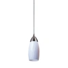 Elk Lighting Milan Collection 'simply White' 1 Lt Pend In Silver