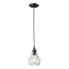 Elk Lighting 1 Light Pendant In Oiled Bronze In Bronze