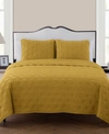 Vcny Home Kaleidoscope 3-pc. King Quilt Set In Gold