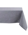Design Imports Solid Chambray Tablecloth 60" X 104" In Grey