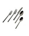Godinger 18/0 Atlas Mirro Black 20-pc Flatware Set, Service For 4 In Black