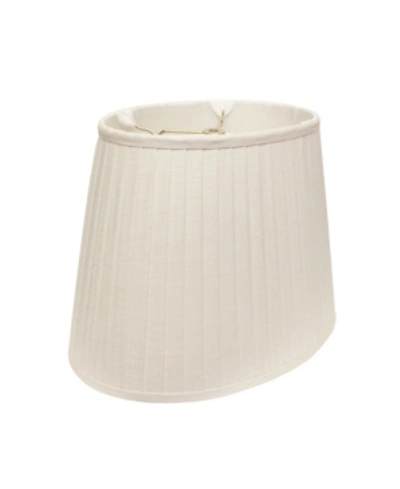 Cloth & Wire Cloth&wire Slant Linen Oval Side Pleat Softback Lampshade With Washer Fitter In White