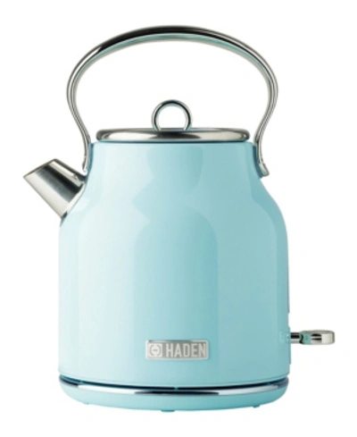Haden Heritage 1.7 Liter Stainless Steel Electric Kettle In Sapphire