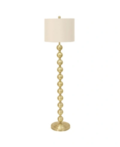 Decor Therapy Stacked Ball Floor Lamp In Brsh Brass