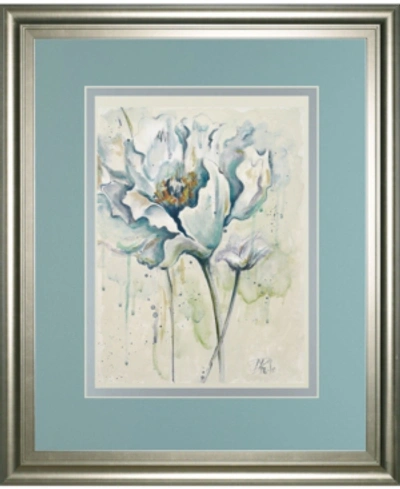 Classy Art Fresh Poppies I By Patricia Pinto Framed Print Wall Art In Blue