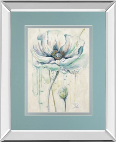 Classy Art Fresh Poppies Il By Patricia Pinto Mirror Framed Print Wall Art In Blue