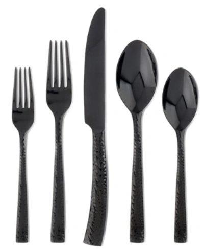 HAMPTON FORGE ARGENT ORFEVRES HAMPTON FORGE PARIS HAMMERED GUNMETAL 20-PC. FLATWARE SET, SERVICE FOR 4