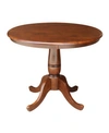 International Concepts 36" Round Top Pedestal Table In Brown