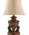Stylecraft Fabric Shade Table Lamp In Gold