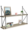Sorbus Grey 2-tier Floating Shelf In Gray