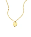 ADORNIA FIGARO CHAIN HEART NECKLACE