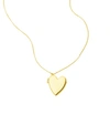 Adornia 14k Plated Heart Locket Necklace In Yellow