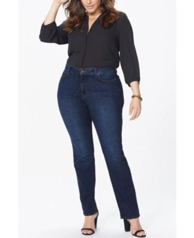 Nydj Marilyn Cityscape Pocket Straight Jeans In Cooper