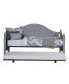 HILLSDALE AUGUSTA DAYBED WITH SUSPENSION DECK AND ROLL OUT TRUNDLE UNIT, TWIN
