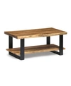 ALATERRE FURNITURE ALPINE NATURAL LIVE EDGE WOOD COFFEE TABLE