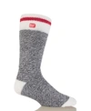 HEAT HOLDERS MEN'S ORIGINAL CREAM BLOCK TWIST THERMAL SOCKS