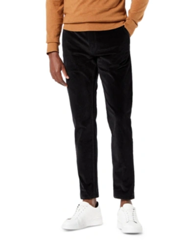 Dockers Men's Big & Tall Signature Lux Cotton Classic Fit Creased Stretch Khaki Pants In Black