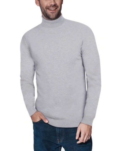 X-ray Turtleneck Pullover Sweater In Light Heather Gray