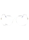 Dior Sostellaireo1 Glasses In 900 Crystal