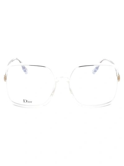 Dior Sostellaireo1 Glasses In 900 Crystal