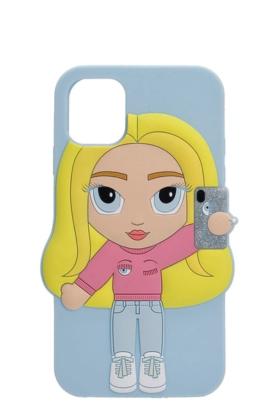 Chiara Ferragni Iphone 11 Pro Mascotte Iphone / Ipad Case In Blue Silicone