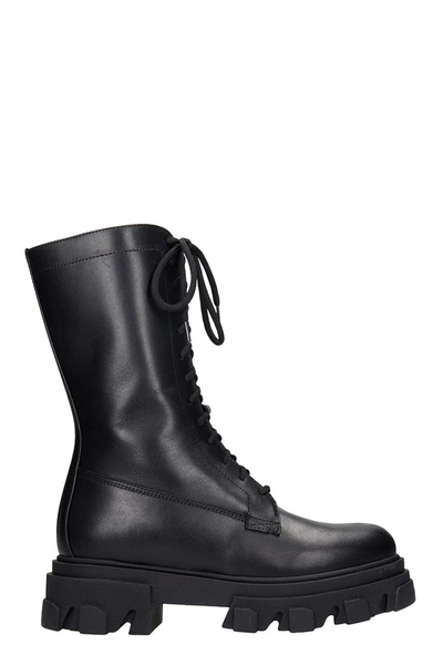 Chiara Ferragni Hiking Boot Combat Boots In Black Leather